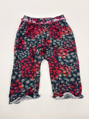 Peek Navy Pajama Pants with Pink Floral Accents
